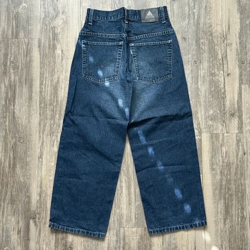 Vintage Levi's Silver Tab Baggy Fit Dark Wash Denim Jeans Size 10 Youth